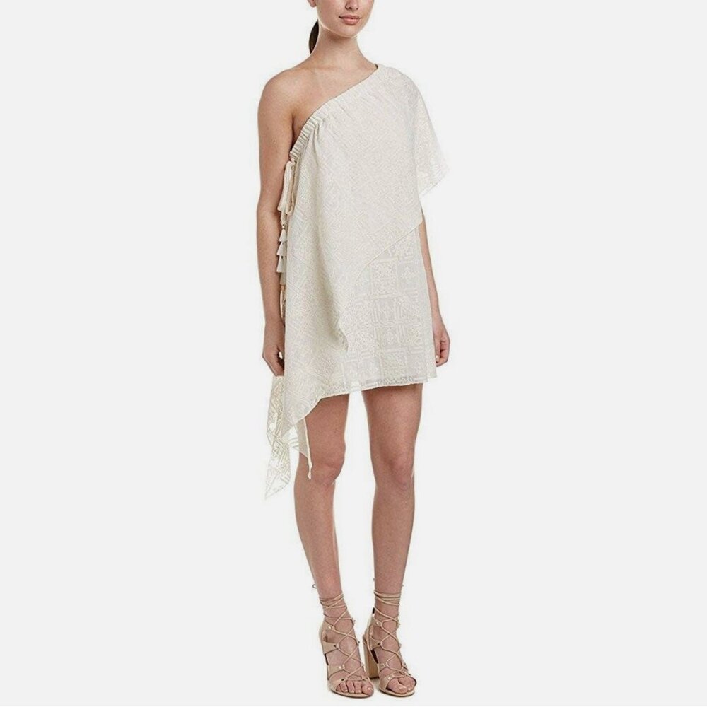 Red Carter Astra Shift One Shoulder Dress